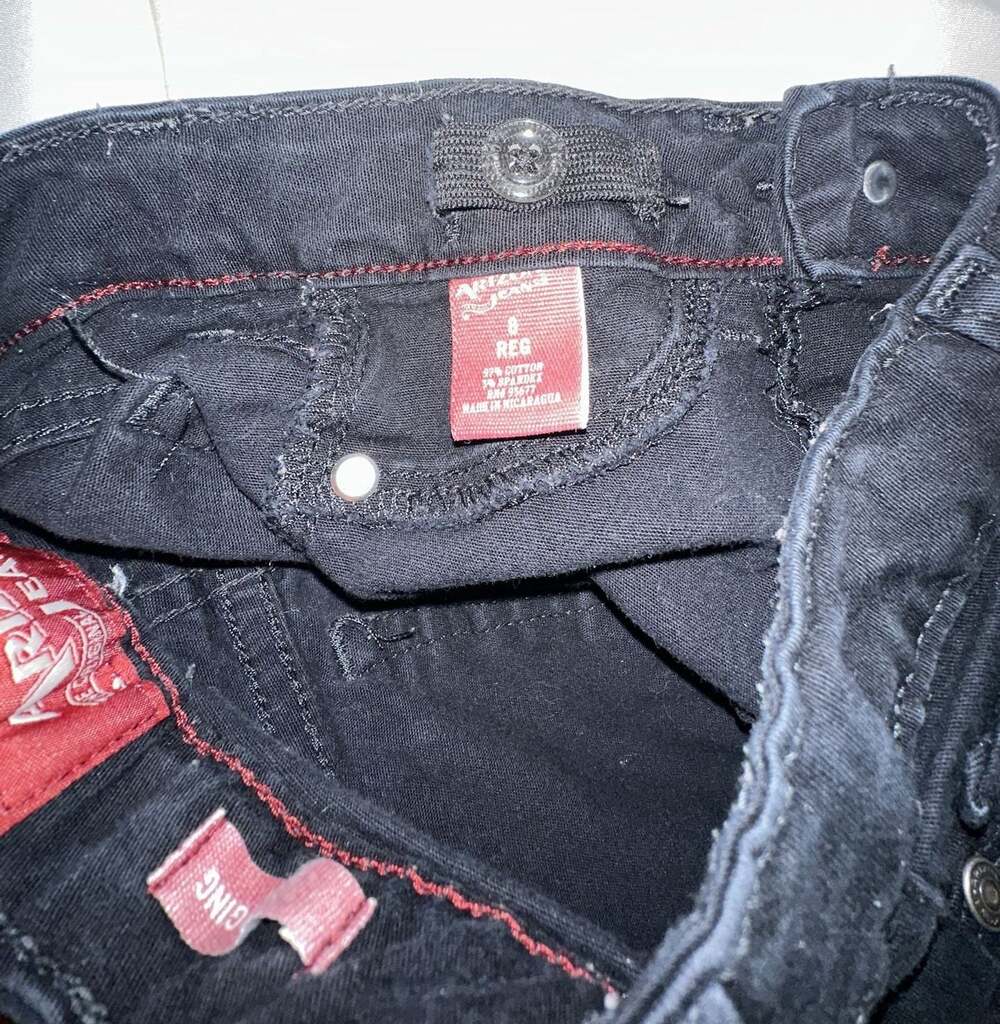 Arizona Jean Co. Girls Black Jegging Super Skinny Jeans Size 8 Regular - Picture 3 of 3